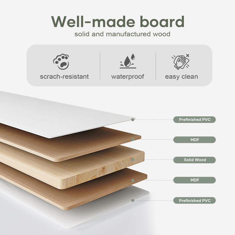 Paneled Manufactured Wood Barn Door with Installation Hardware Kit