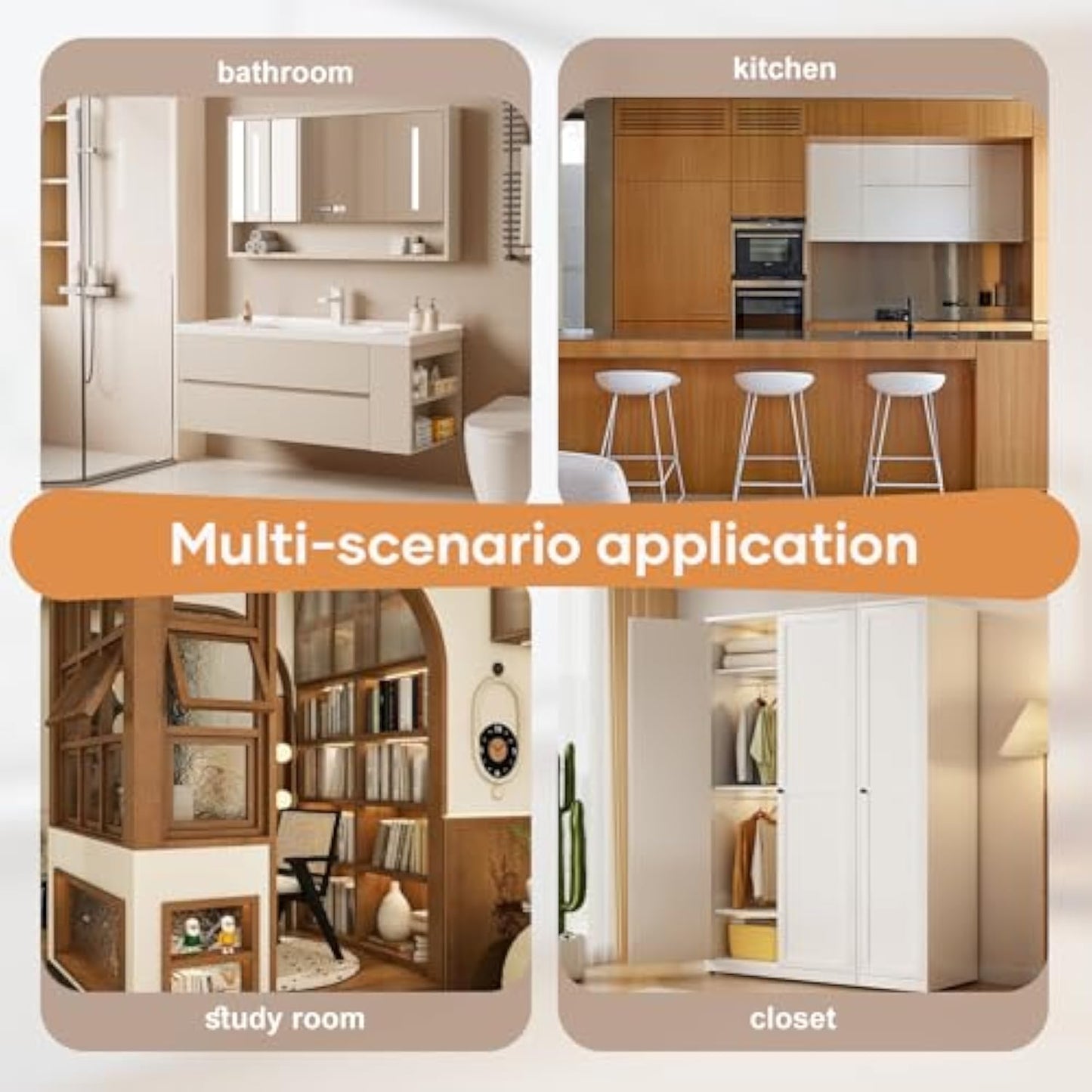 48x80 in (Double 25in) Sliding Closet Door for Bedroom, 3-Lite Frosted Glass Sliding Door with Hardware Track Kit & Floor Guide, Preassembled Door Panel, MDF White Pocket Doors